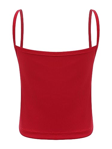 Kids Girls Ribbed Knit Crop Tank Top Sleeveless Round Neck Casual Baisc Crop Cami Tops Summer Clothes4