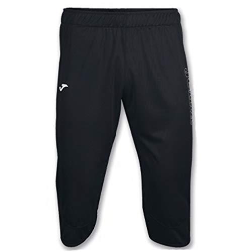 Joma Hombre Pantalón Pirata, Negro, S
