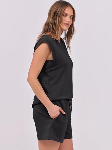 Image of ANRABESS Two Piece Sets for Women 2026 Summer Short Lounge Set Casual Beach Vacation Outfits Spring Sweatsuits Tracksuit