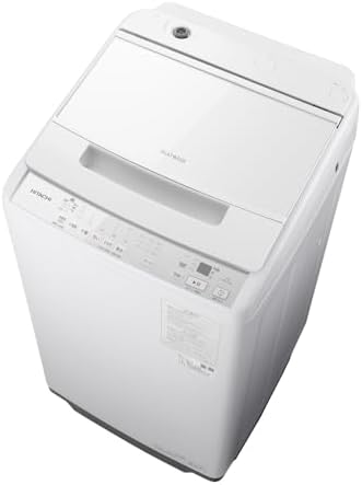 （21:00時点） 日立 全自動洗濯機 洗濯7kg ホワイト ビートウォッシュ BW-V70K W 本体幅53cm つけおきプラス 大流量 ナイアガラ ビート洗浄
