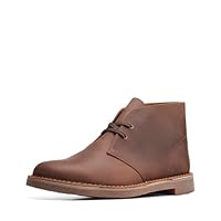 Clarks Men's Bushacre 3 Chukka Boot, Dark Brown, 9.5