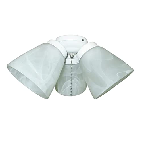 HARBOR BREEZE 3-Light White Ceiling Fan Light Kit