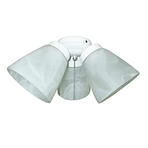 HARBOR BREEZE 3-Light White Ceiling Fan Light Kit -  LKL635LW-W