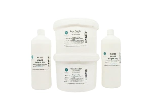 Jesmonite AC100 Eco-Resin Kit - Safe Non-Toxic Fire-Resistant Resin for Homeware Sculptures & Decorative Casting Lightweight Impact-Resistant Easy to Use (7 Kg)