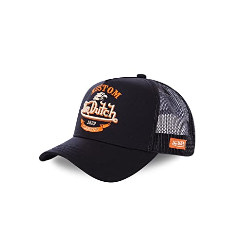 Von Dutch Casquette Noire Eagle Kustom 1929 Baseball Trucker Crew - Homme,Taille unique,Noir