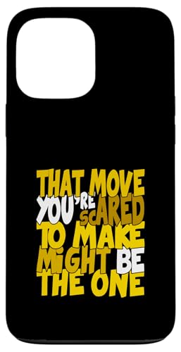 University Varsity-S[hJ[ Might Be The One Yellow X}zP[X iPhone 13 Pro Max p