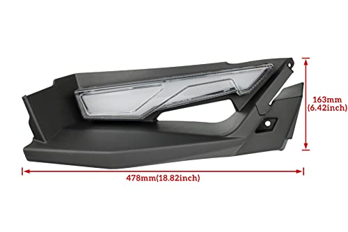 Ldetxy Front Upper Accent Panel & Light Assembly Kit For Slingshot All Models, Drl Turn Light Trim Panel Decorative Plate For Polaris Slingshot S Sl Slr R Le 2014-2023 Accessories #TOP5