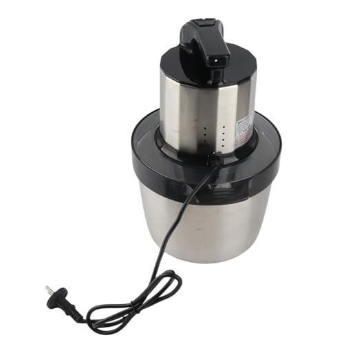 Robot Culinaire électrique en Acier Inoxydable Mélangeur C avec 3 Vitesses pour Hacher Efficacement la Viande et les Légumes 6l 1500W