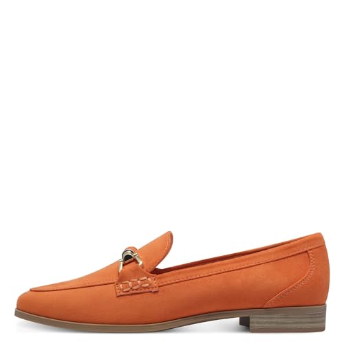 Image of Marco Tozzi Women's Damen Slipper 2-24237-44 Loafer, Orange, 9.5 US