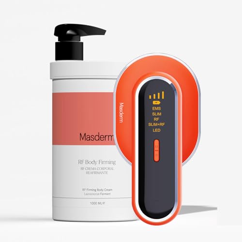 MASDERM Professionelles Radiofrequenz-Set für den Körper 2-in-1 professionelles Funkgerät + straffende Körpercreme 1 l Kavitation