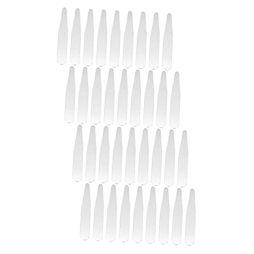 Varillas para cuello de camisa Homoyoyo de acrílico negro