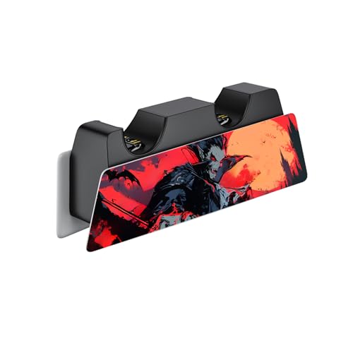 Image of PlayVital Full Set Skin Decal for ps5 Console Digital Edition, Sticker Vinyl Decal Cover for ps5 Controller & Charging Station & Headset & Media Remote - Blood Moon Vampire