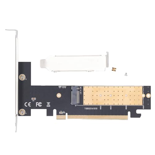 Qiilu PCIe X16 to .2 Adapter Card, Professional PCI .2 Adapter with Half Height Baffle for Enhanced SSD Expansion and Compatibility