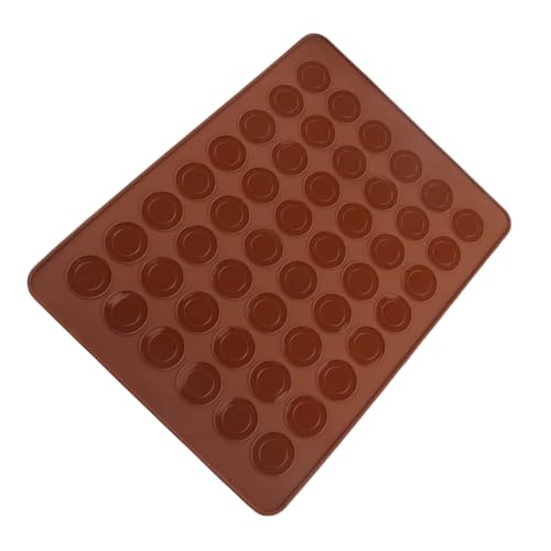 KIXZSAZ Tapete para hornear 48 hoyos Tapetes reutilizables para macarrones Calentar uniformemente Herramienta para hornear Pastel de galletas Postre Decorativo Amasar Caramelo rodante
