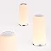 AUKEY Lámpara de Mesa Lámpara de Noche Táctil con Luz Blanca Cálida...