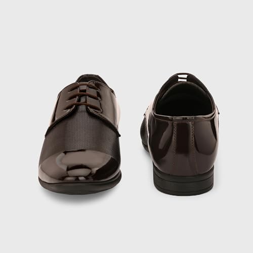 Image of Centrino Men's Formal Shoes |Premium Craftsmanship & Durable Build |Stylish & Elegant Design | Lace-Up Design with Cushioned Insole for Comfort |Craftsmanship for All-Day Elegance (9745)