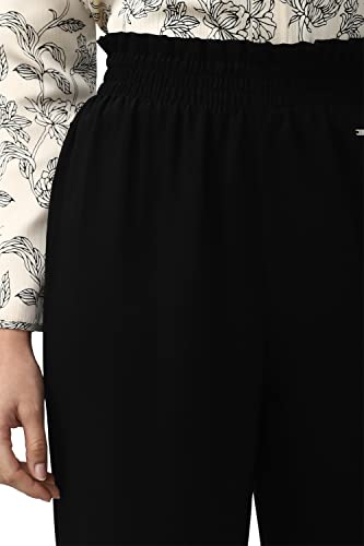 Image of Van Heusen Women's Relaxed Fit High Rise Relaxed Formal Elastic Waist Paperbag Pants