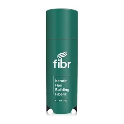 FIBR Hair Keratin Building Fibers, Fill In Fine and Thinning Hair for instant Full and Thick Look, Premium Hair Fibers For Both Men and Women (Dark Brown)