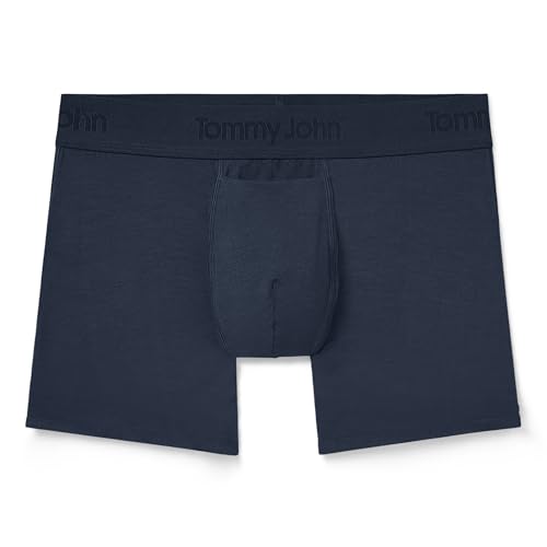 Tommy John Men's Trunk 4” Underwear, Second Skin Boxers with Supportive Contour Pouch, Soft, Breathable Stretch Fabric Boxers