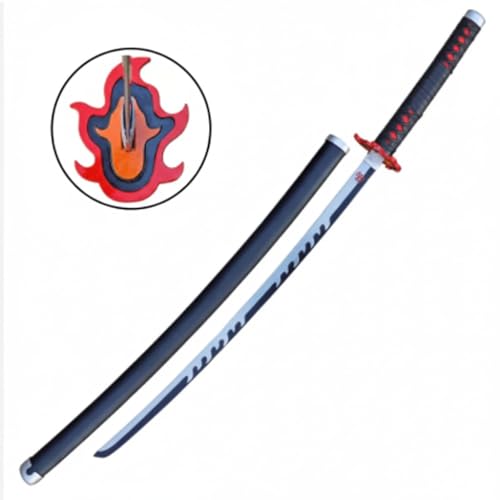 Image of Wooden Katana (104cm) - Original-Size Sword for Cosplay, Display, Martial Arts Training & Gifting | Safe Prop for Kids, Teens & Collectors