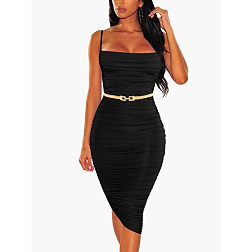 Skinny Waist Belt of Women Elastic Metal Stretch Chain Belt Gold and Silver2