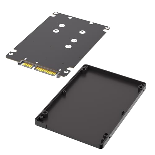 Mustpoint Caja Plástica para SSD Dual M.2 a SATA III 2.5" miniatura 3