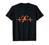 witch broom heartbeat halloween ekg line bats
