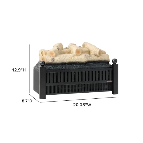 Image of duraflame 20.5-inch Electric Log Set Heater with Remote, Birch