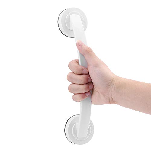 Grab Bars,Bath Shower Grab Bars Suction Cup Armrest Bath Door Non-Slip Vacuum Handle Bathroom Toilet Railing Handrail Bathroom Tools (White)