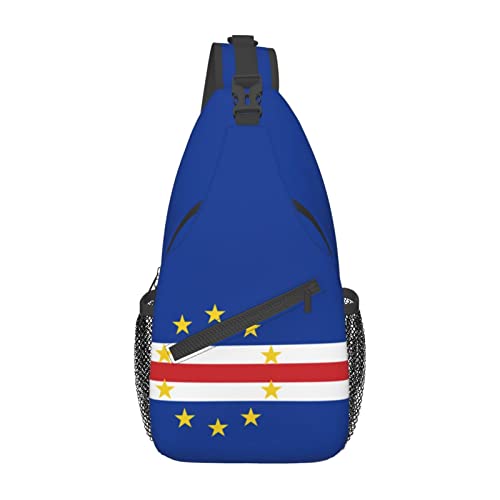 Mochila bandolera unisex con bandera de Cabo Verde miniatura 2