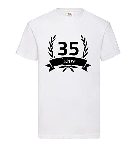 T-shirt homme 35 ans blanc XXXL ample ne serre pas couronne de laurier