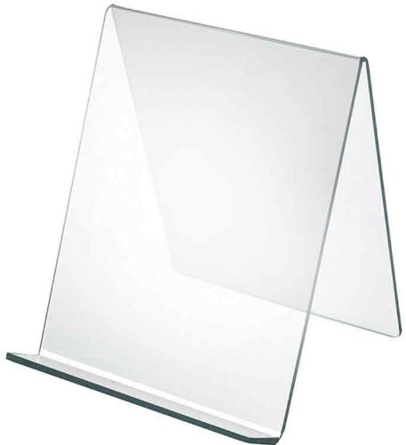 Azar Displays 515440 8-Inch Width by 8-Inch Depth by 8.75-Inch Height Acrylic Easel Display, 10- Pack