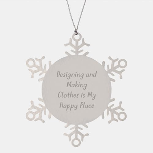 Designing and Making Clothes Gifts for Her, Funny Snowflake Ornament Stainless Steel, Gifts from Husband to Wife, Christmas Unique Decorations image 4