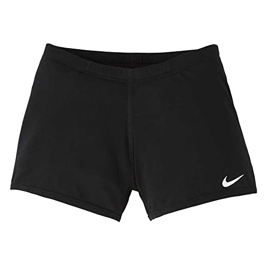 Nike Square Leg Badehose, Kinder, Black, XS