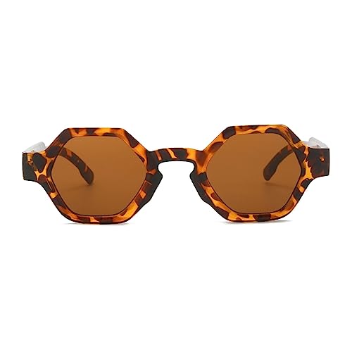 Small Square Sunglasses for Men Women Trendy Designer Hexagon Sun Glasses Classic Retro Shades2