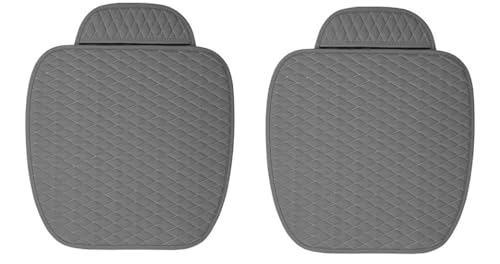 Image of Car Seat Mat Vehicle Seat Cover Car Seat Cushions Front Single Seat Cover (Pack of 02) (Car Seat Cover Grey)