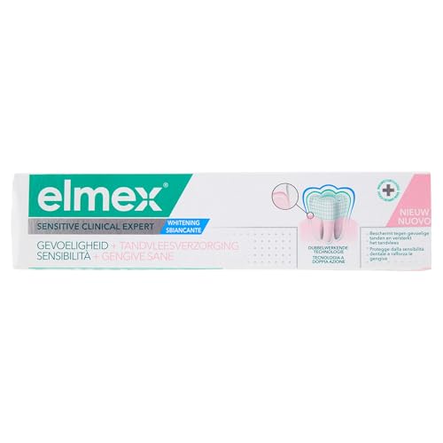 Elmex Dentifricio Cura Sensibilità Plus Gencives Bianchezza protegge i denti sensibili con un uso continuo, 75 ml