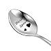 KEYCHIN Cuillère à calories en acier inoxydable gravée « Don't Count On This Spoon » - Cadeau de pendaison de crémaillère - Pour femme