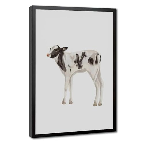 Cadeau de naissance idéal avec la toile Little Cow pour chambre d'enfant