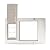 Endura Flap Pet Door for Sash Windows | Energy-Efficient Window Insert with Dual-Layer Insulating Flap | Easy Installation in Vertical Sliding Windows | White, Small Flap, 31"-34" Window Width