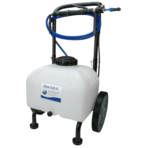 Battery Watering Technologies BWT Aqua Sub Jr Cart NC5090PG 9 Gallon Battery Watering System with Direct Fill Link & Grey Connector (DF72G / 09GRF1) Portable 12V Pump Hose & Charger Included