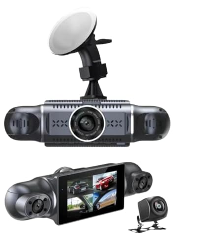Dashcam Auto 360° Kamera mit Parküberwachung vorne hinten innen...