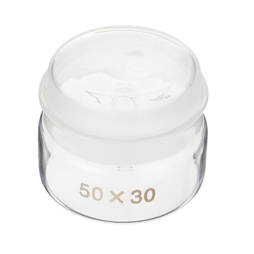 Housoutil Flat Type Glass Can High Borosilicate Glass Weighing Jar 50 * 30mm Storage Can Lids