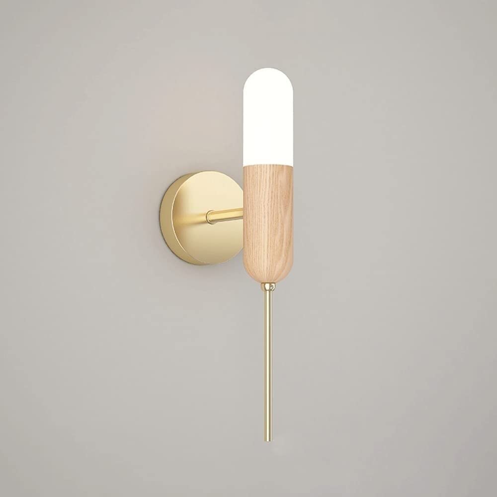 Lámpara de noche nórdica WQHPLMD para leer en el dormitorio con luz LED 8