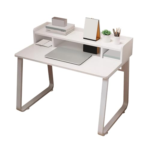 学習机,大人学習机,ラップトップテーブル,広々としたデスクトップ、使い心地、厚みのあるボード、耐久性、さまざまなシナリオに適しています。(White A,80*60*91.5cm/31.5*23.6*36.0in)