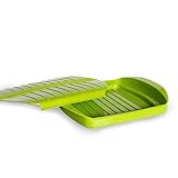 Fantástico recipiente EXTENSIBLE para cocinar al vapor; con un simple gesto, aumentas su capacidad, ya que el fondo se puede agrandar para acoger más elementos en su interior, y recogido, facilita su almacenaje