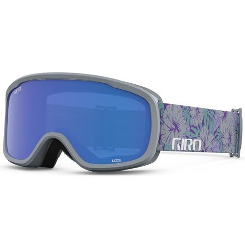 Giro Women's and Youth Moxie Ski and Snowboard Goggles - Grey Botanical Strap with Grey...