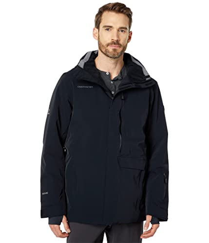 Obermeyer Sutton Jacket for Men - Zippered Front Closure With Long Sleeves and Standing Collar, Chic and Casual Jacket Black LG Regular One Size Obermeyer Sutton Jacket for Men - Zippered Front Closure With Long Sleeves and Standing Collar, Chic and Casual Jacket Black LG Regular One Size