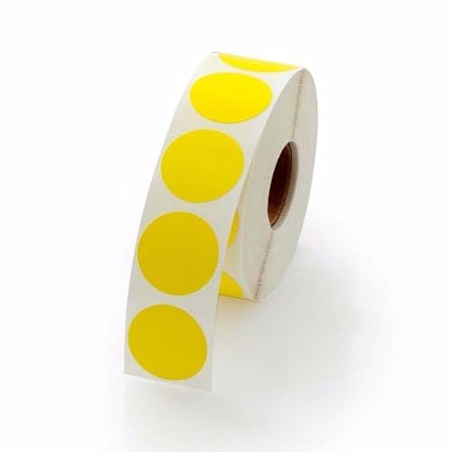 LabelValue.com | Yellow Inventory Dot Stickers