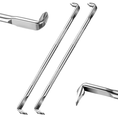 2 Pièces Double Tête Acier Tournevis Plat, 180mm Type Z avec Tournevis Cruciforme, Tournevis Coudé et Court, Tournevis Décalés à Tête avec Tournevis...